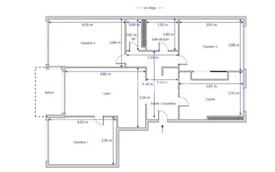 Appartement 650 000 € PARIS (75015) photo 6