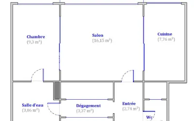 Appartement 450 000 € PARIS (75016) photo 2