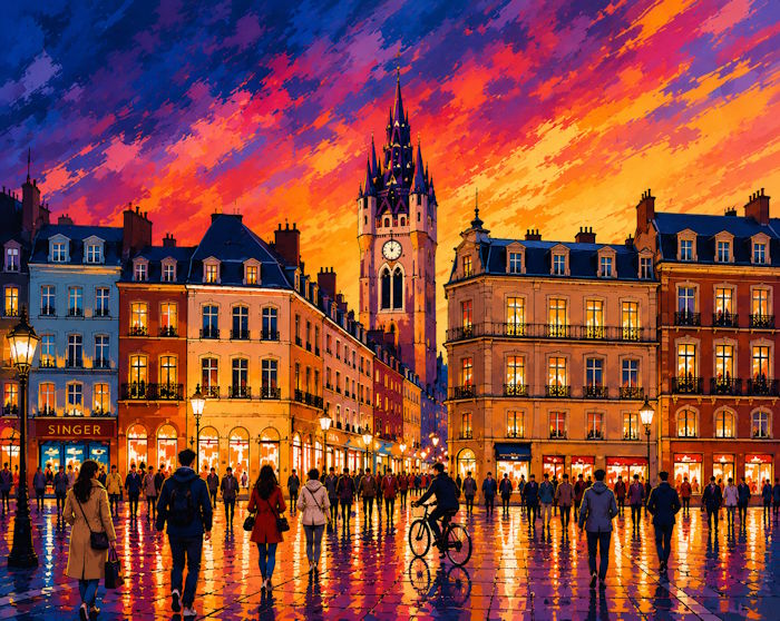 quartiers animés à Douai