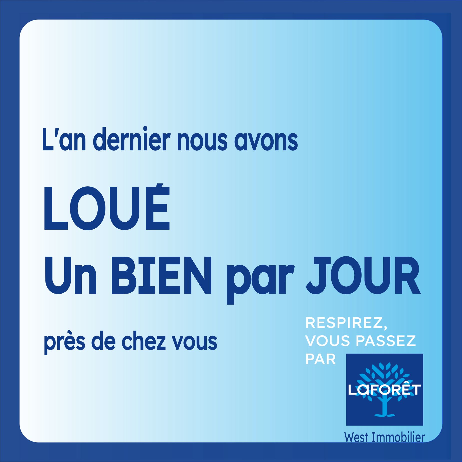 un bien loué par jourchâteaulin-- irl 1er trimestre 2022