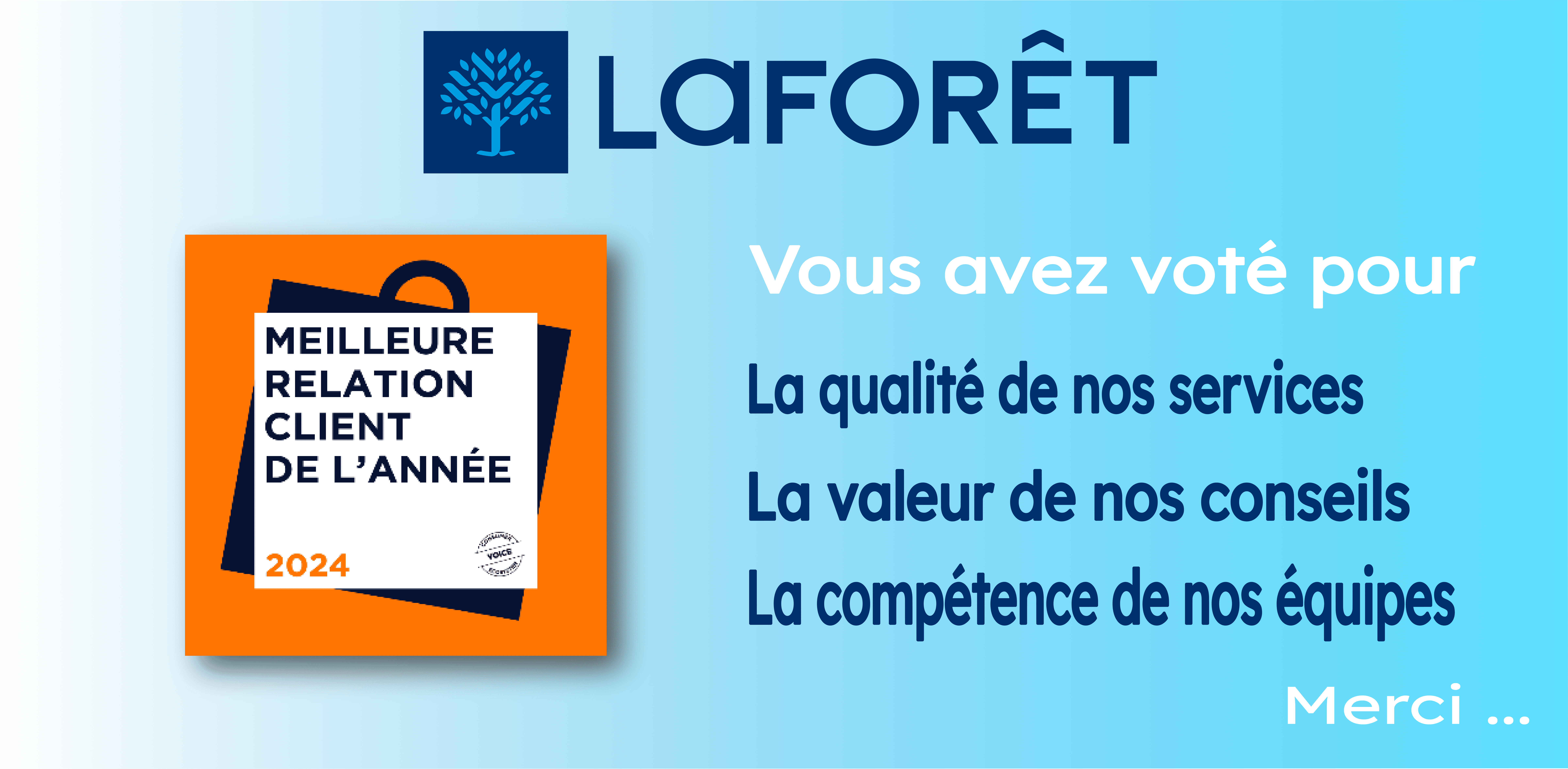 laforêt Pont-l'Abbé - meilleure relation clienty 2024
